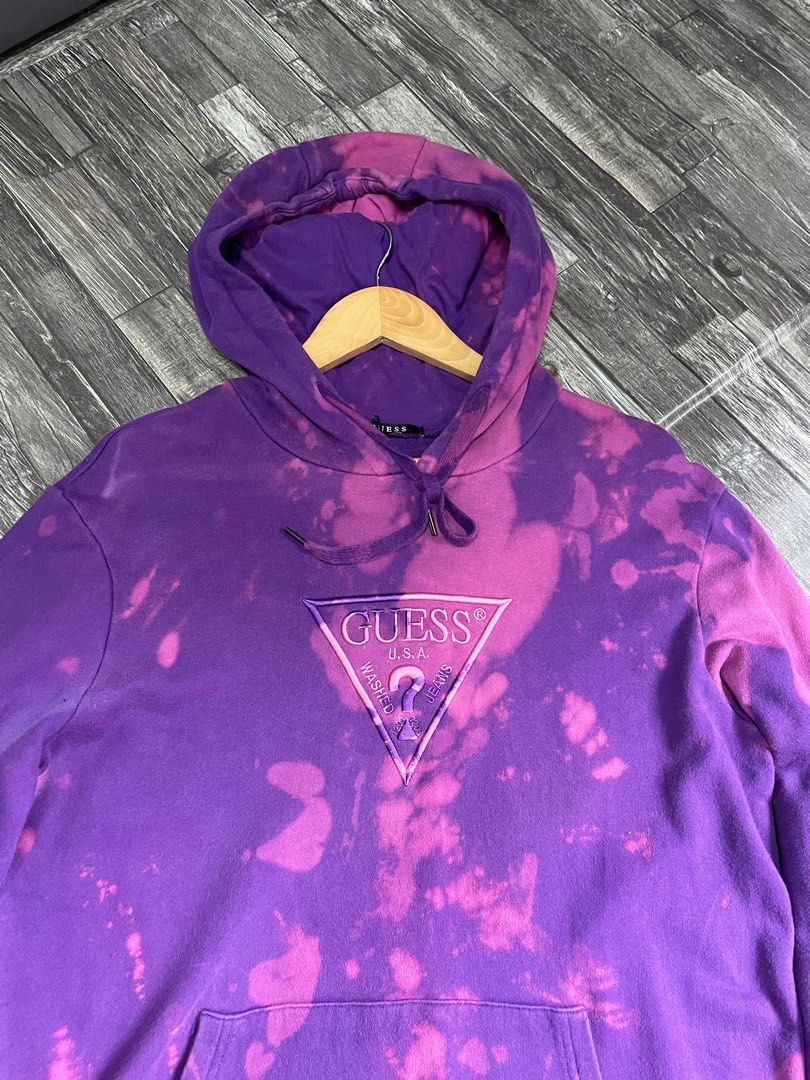 Guess tie discount dye hoodie