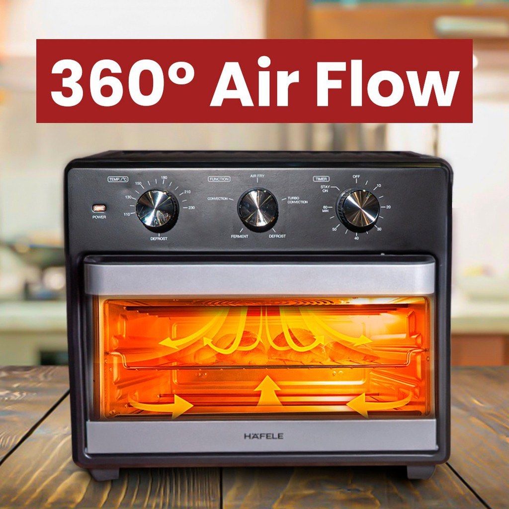Hafele Air Fryer Oven 25L 5 in 1 Frying Fermenting Turbo Convection Defrosting Germany Quality 535.43.870 SIRIM