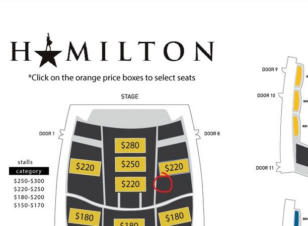 Hamilton day on sale seats