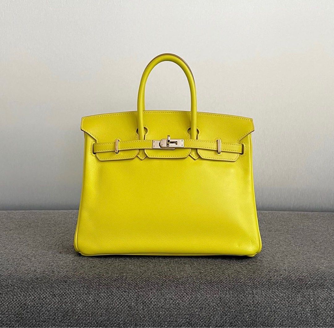 Hermes Birkin 25 Lime Swift Phw Luxury Bags Wallets on Carousell