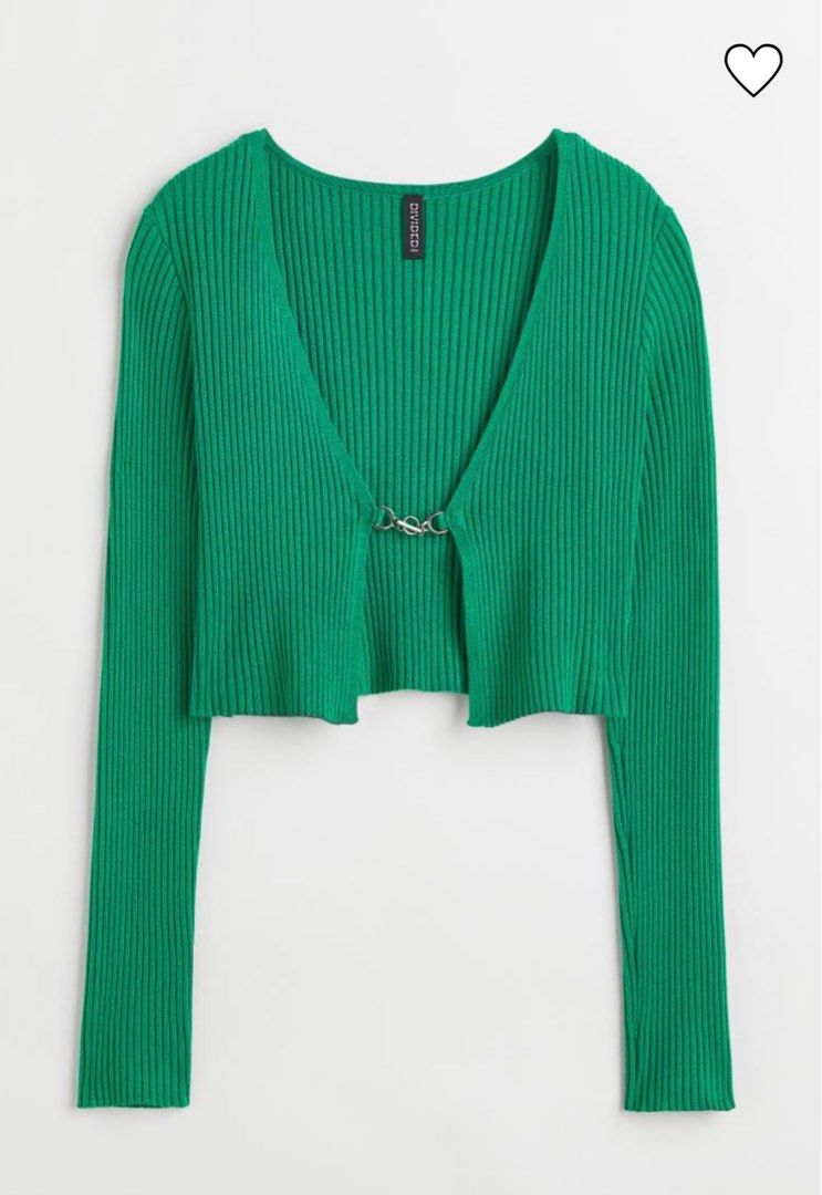 h&m cropped cardigan