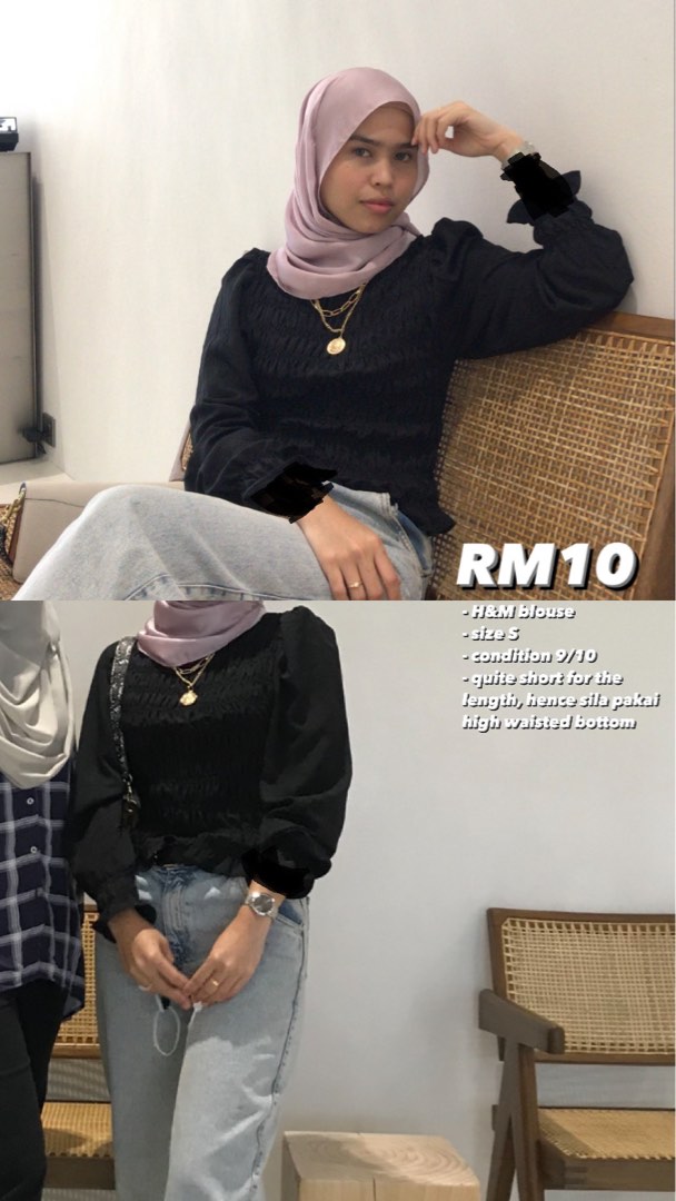H and m long sleeve blouse 2025
