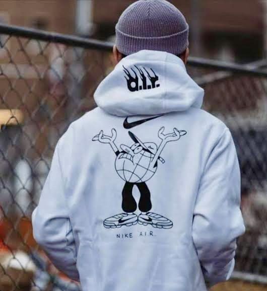 HOODIE NIKE AIR X LUGOSIS ARTS Fesyen Pria Pakaian Atasan di Carousell
