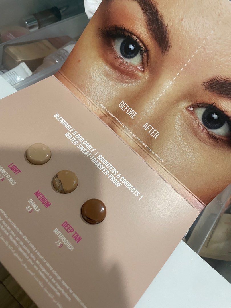 Huda Concealer Testers (Shade Finders) (Category: Makeup) located in Las Pinas. Submitted by preloved_ven (Listing ID 1281345310, Image 1). Description: from look ph.