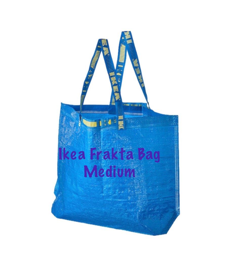 FRAKTA Shopping bag, medium, blue - IKEA