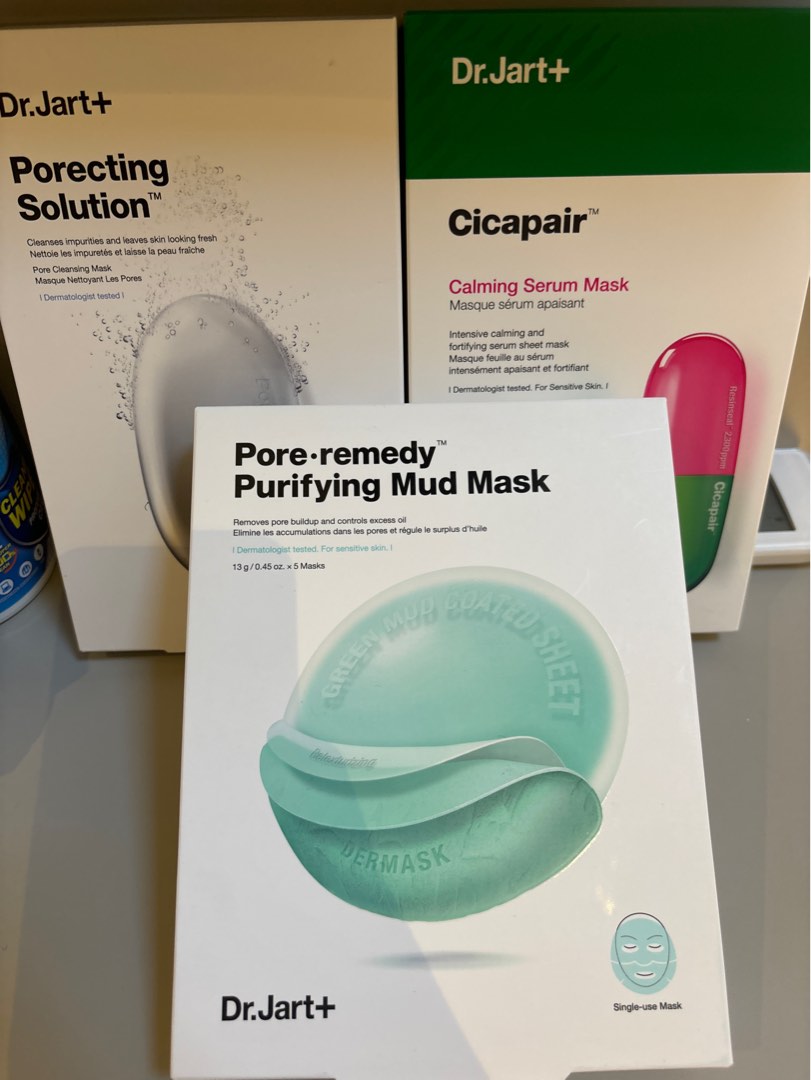 INSTOCK 5P BOX OFFICIAL DR JART+ PORECTING SOLUTION / PORE REMEDY MUD ...