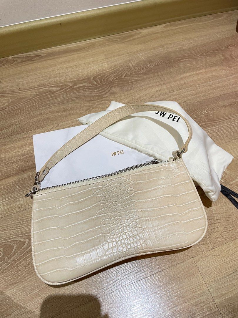 Ivory croc sale shoulder bag