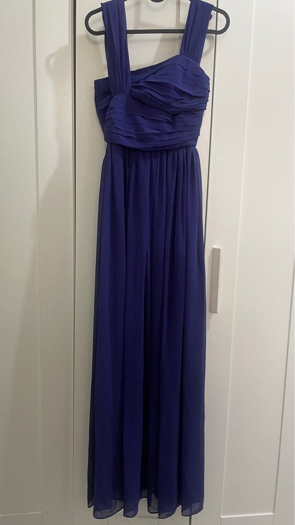 Karimadon long dress (bluish purple) (Category: Evening dresses & gowns) located in Mandaluyong City. Submitted by cathriftism (Listing ID 1281363352, Image 1). Description: S on tag but better fits XS. Used once..