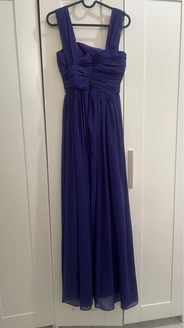Karimadon long dress (bluish purple) (Category: Evening dresses & gowns) located in Mandaluyong City. Submitted by cathriftism (Listing ID 1281363352, Image 2). Description: S on tag but better fits XS. Used once..