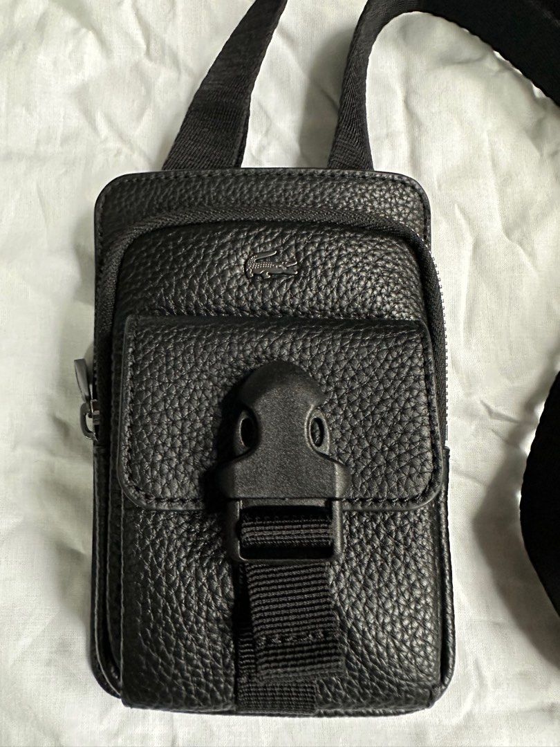 Lacoste leather clearance crossbody bag