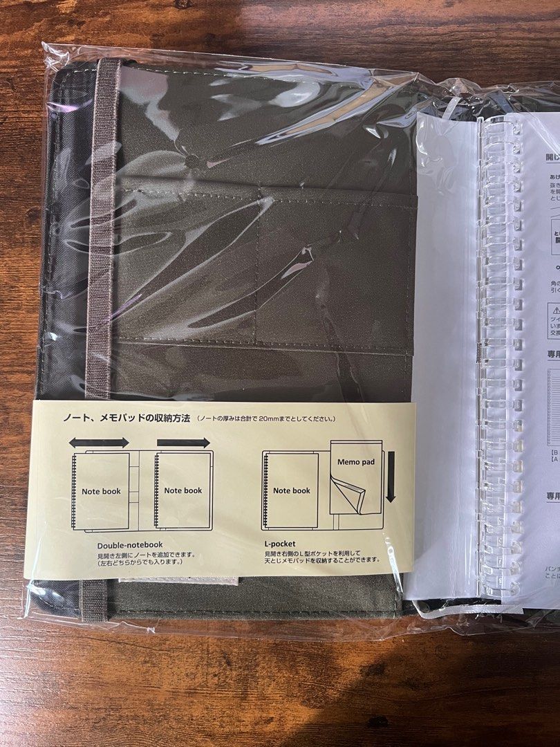 A5 Lihit Lab Notebook Cover in Olive and Navy, Hobbies & Toys