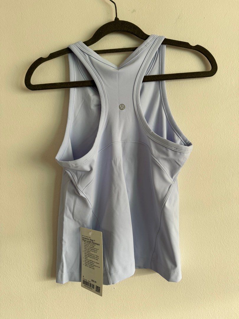 Lululemon Align Waist-Length Racerback in Pastel Blue (Sz 8), Women's  Fashion, Activewear on Carousell