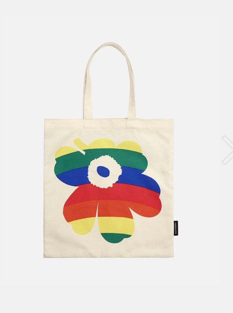 MARIMEKKO Kioski Rainbow Canvas Tote Women s Fashion Bags