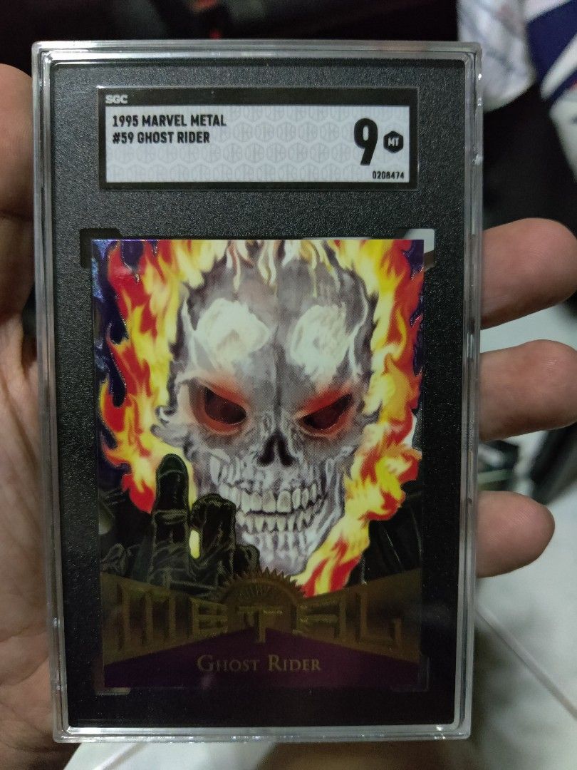 Marvel cards (Category: Raw Singles) located in Caloocan City. Submitted by umali631981-82720 (Listing ID 1281384782, Image 1). Description: Ptpa: for sale slabbed/graded cards * Metal Ghost Rider - 1.5k * Dr. Doom - 800 * Wolve vs. sabre - 1k - take all for 2.5k - thanks - Meetup: San Andres Bukid Manila - shipping: gogoex, lalamove, grab , lbc or JRS - thanks.