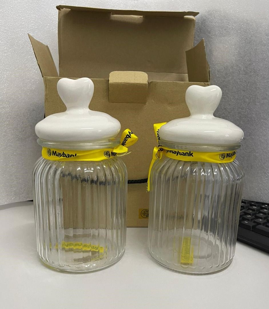 Maybank Airtight Glass Candy Jars Sealed Kitchen Food Storage Bottle ...