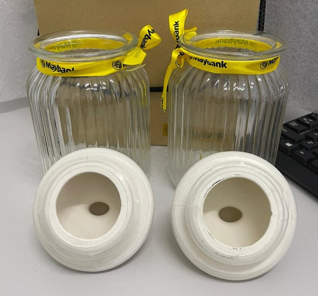 Maybank Airtight Glass Candy Jars Sealed Kitchen Food Storage Bottle ...