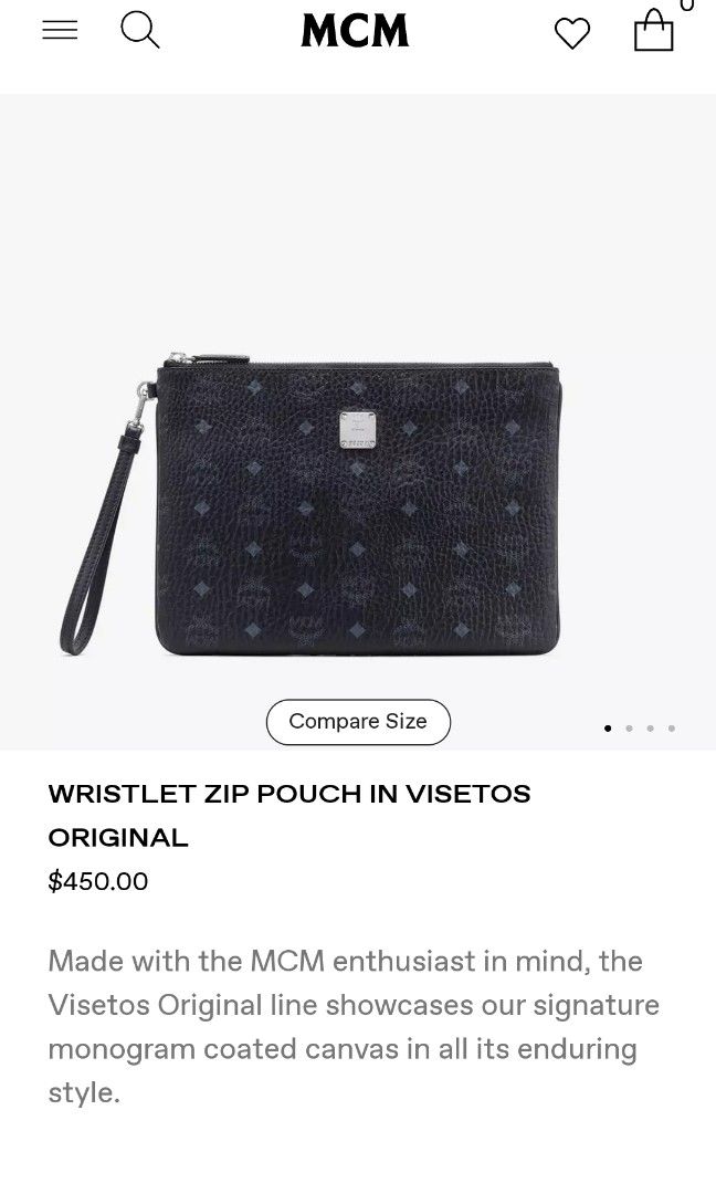 Zip pouch in visetos original shop
