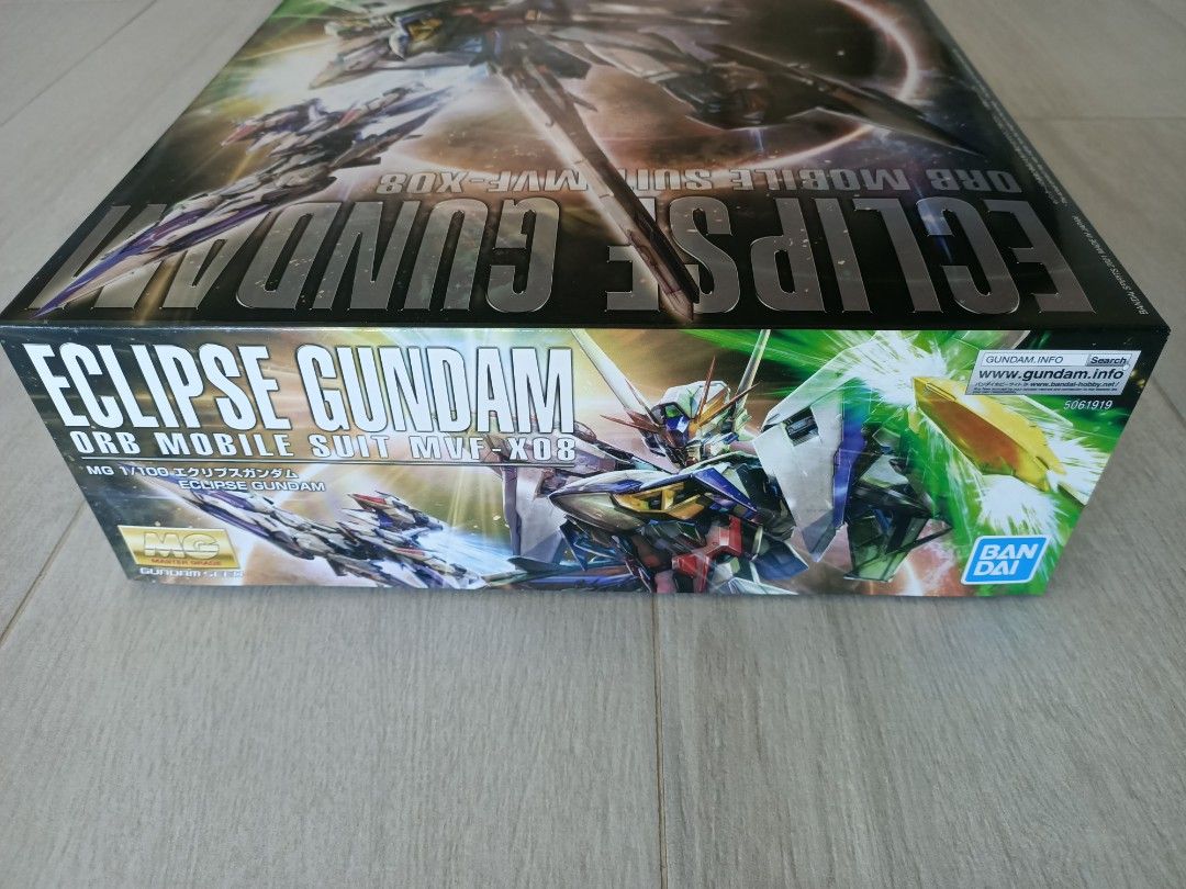 MG Eclipse Gundam 1/100 Bandai (Category: Gundam Model Kits) located in Singapore. Submitted by axarion (Listing ID 1281243826, Image 2). Description: brand new in box pickup at lakeside mrt or boon lay drive OR qexpress tracked door to door delivery +$5.