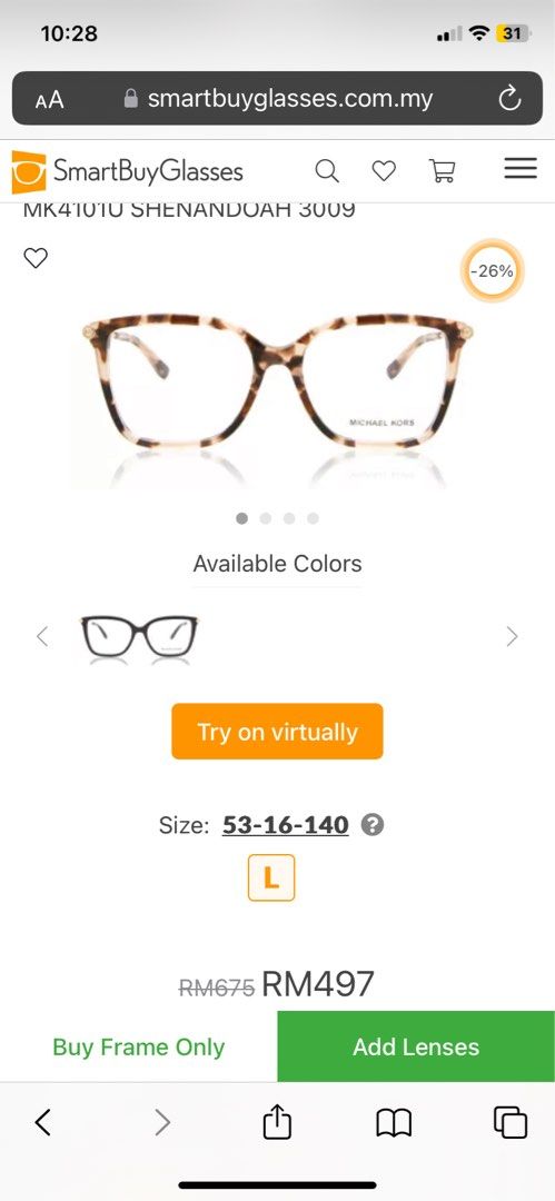 Michael kors specs outlet