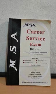 MSA Career Service Exam Reviewer