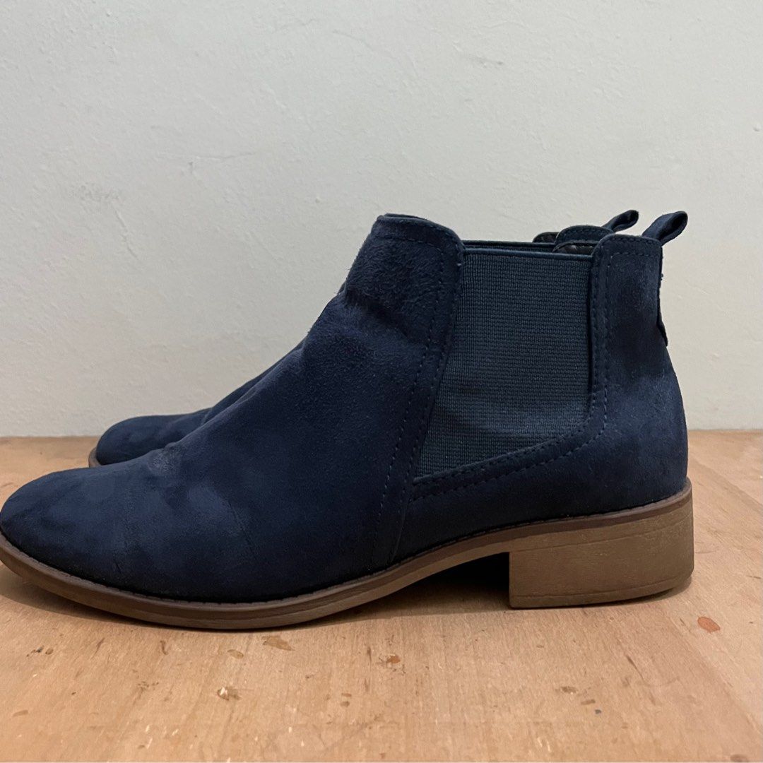Marks and spencer navy ankle boots top