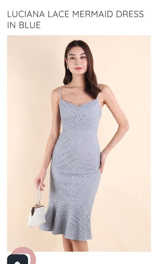 Neonmello Luciana Lace Mermaid Dress in Blue BNWT, Women's Fashion, Dresses  & Sets, Dresses on Carousell