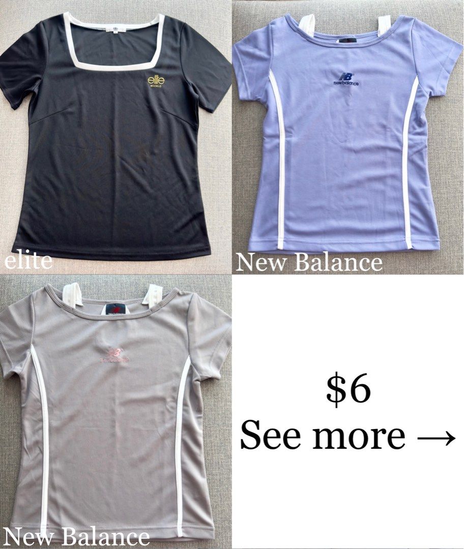 New Balance elite models Wilson IGNIO sports gym wear t shirt tops