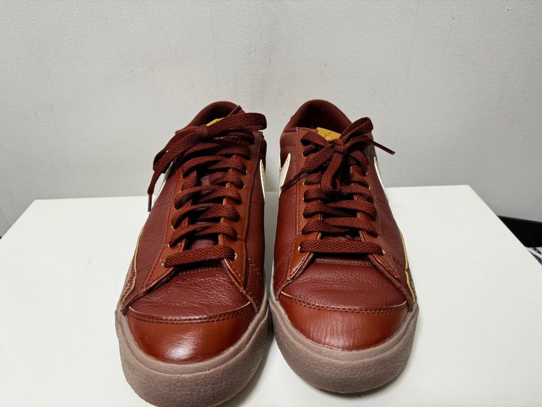 Nike Blazer 77 Low Red Maroon Tan US 9 EU 42.5 Men s Fashion
