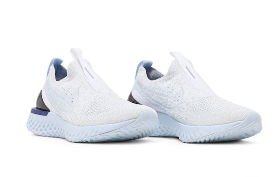 Epic react flyknit hot sale 2 white hydrogen blue