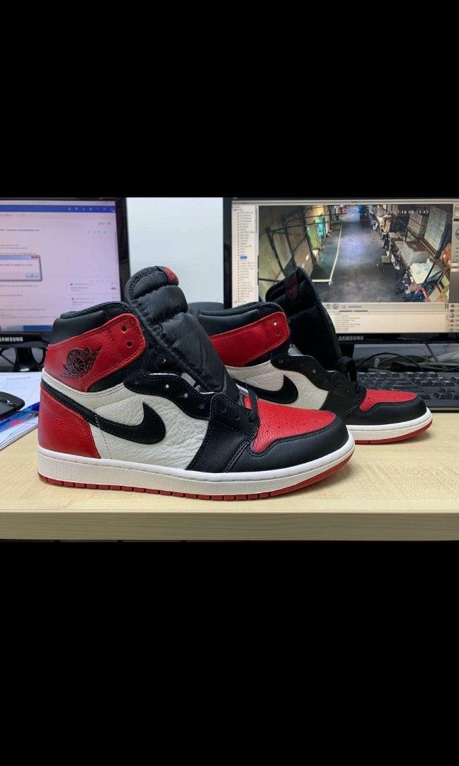 Jordan 1 bred toe 2019 online