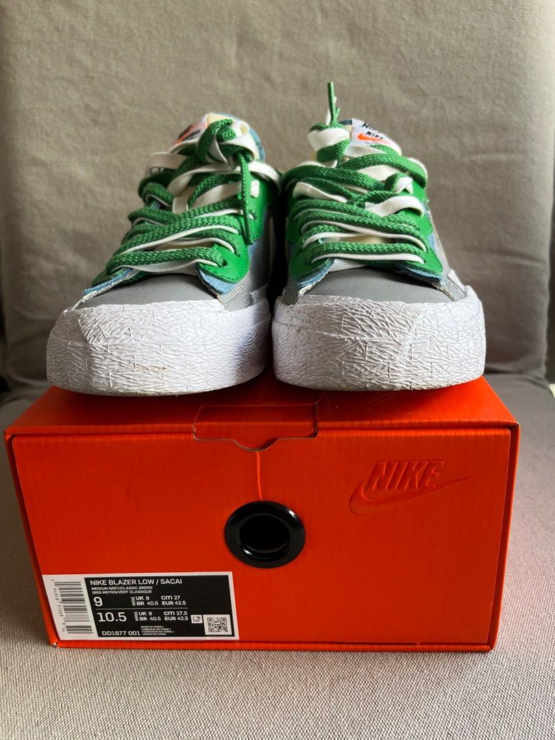 Nike x Sacai Blazer Low Medium Grey Classic Green Men s Fashion