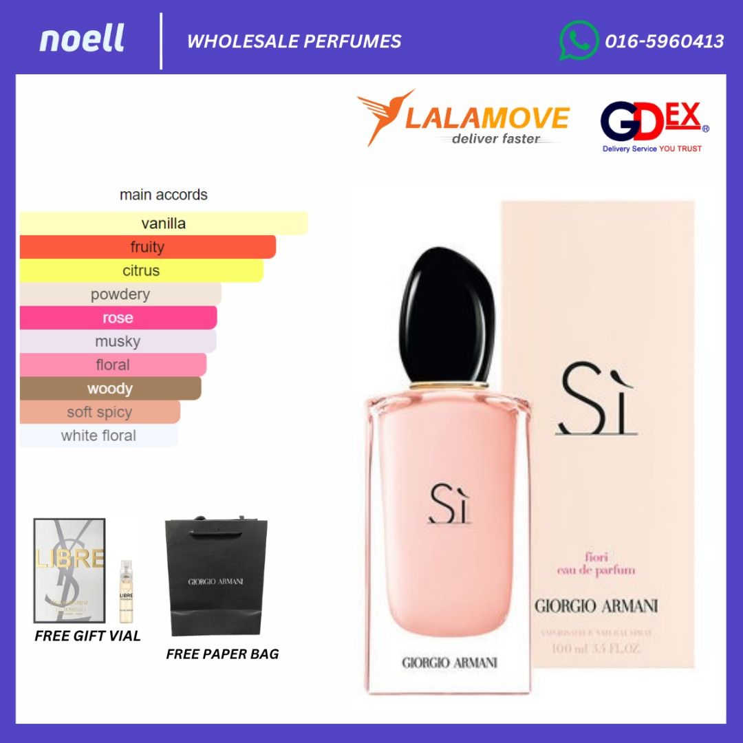 ORIGINAL AUTHENTIC READY STOCK GIORGIO ARMANI SI FIORI EDP 100ML