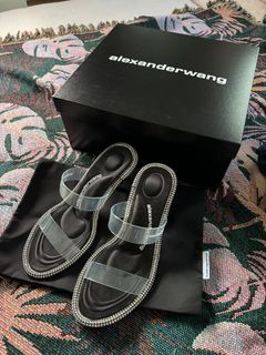 Original brandnew Alexanderwang kira slide sandals