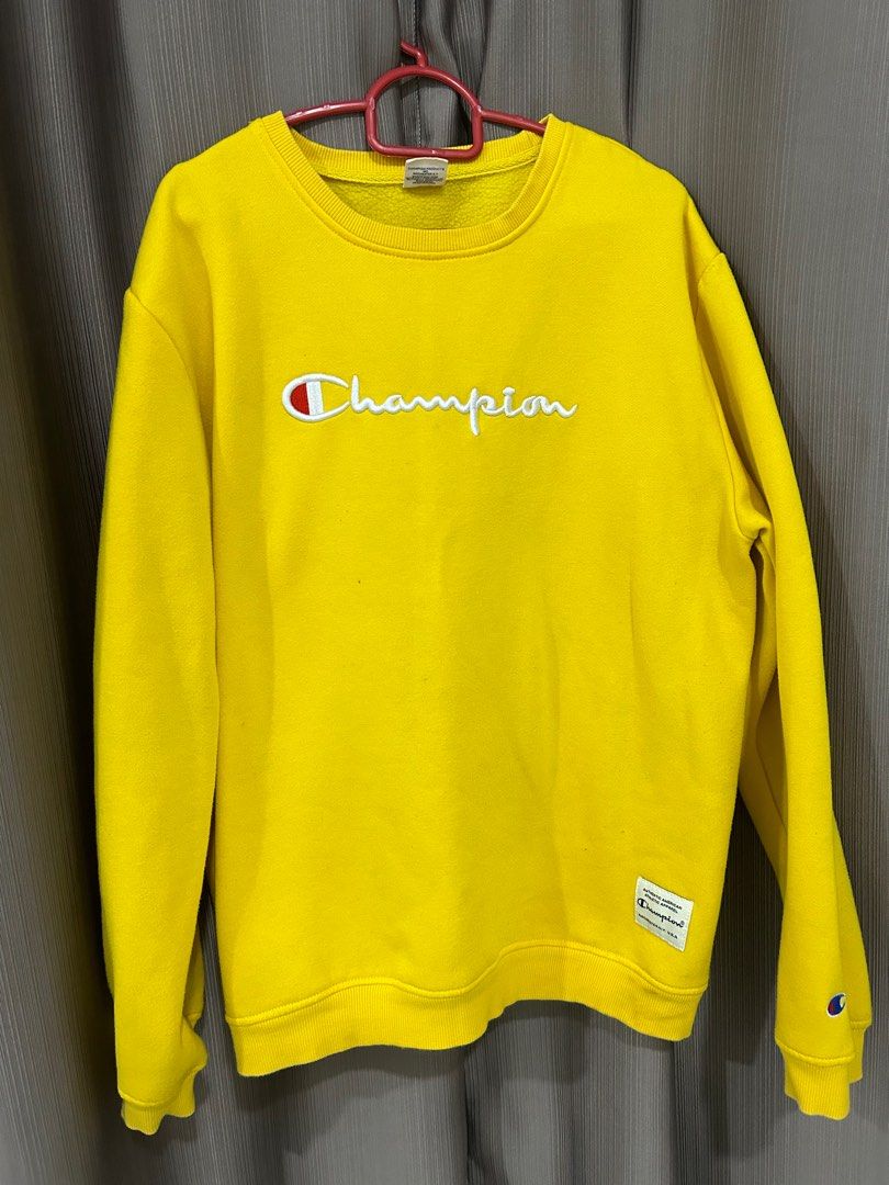 Champion sweater yellow new arrivals