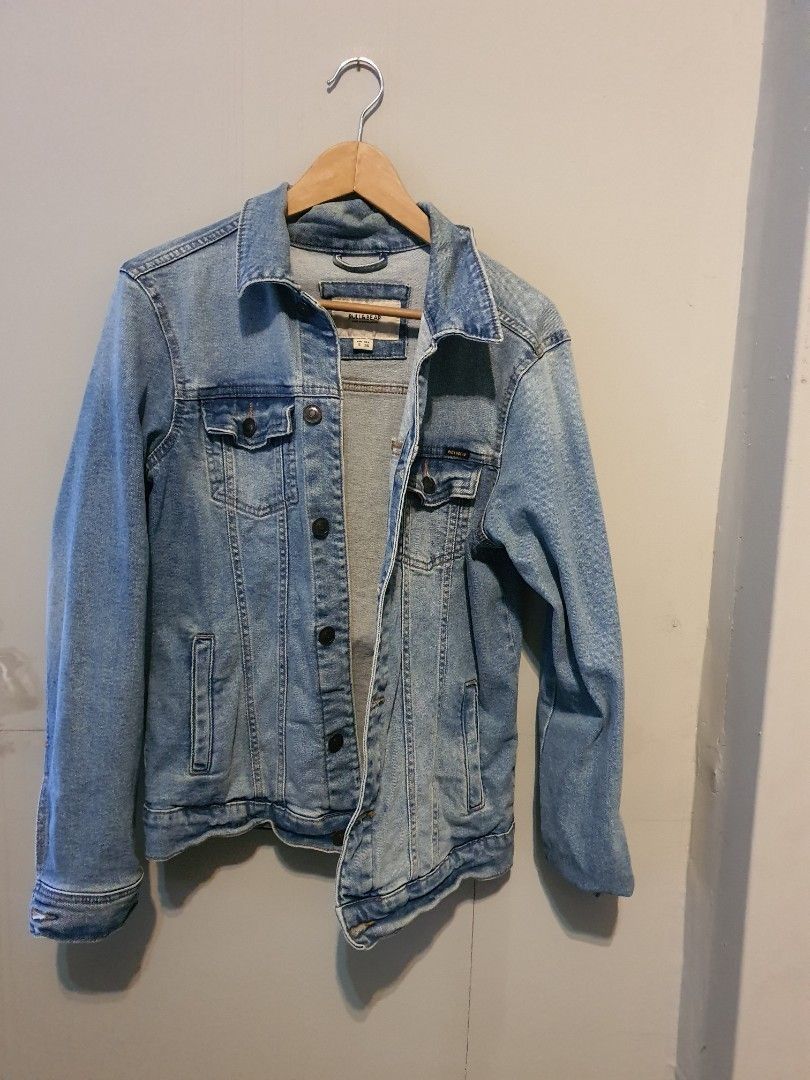Pull Bear Denim Jacket Original Authentic 100 Asli Jaket Jeans Pull and Bear Outerwear Outer Wear Pull Bear Like New Second Used Preloved Bekas Pre