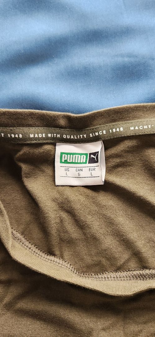 Puma Green T shirt Size L