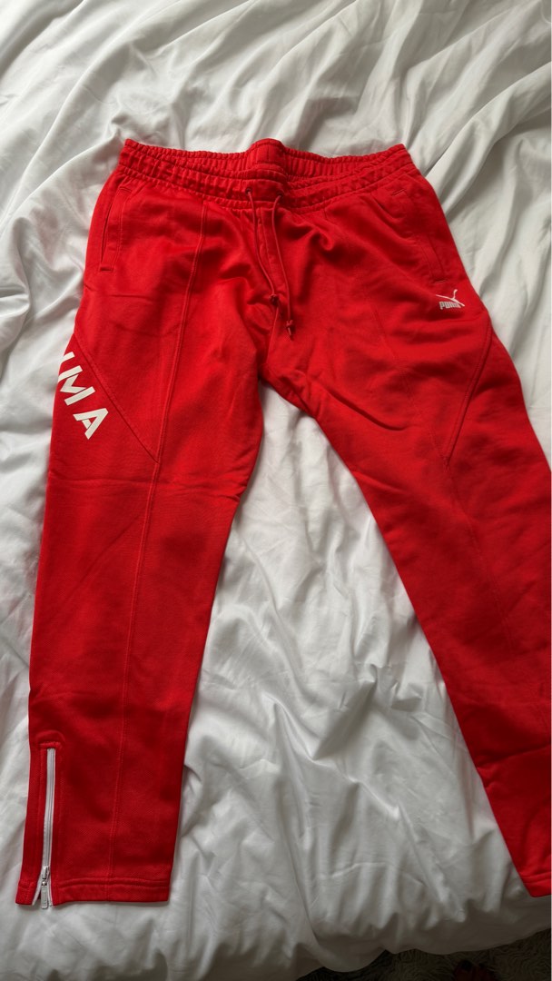 Puma Sweatpants Red Women s Fashion Bottoms Other Bottoms on