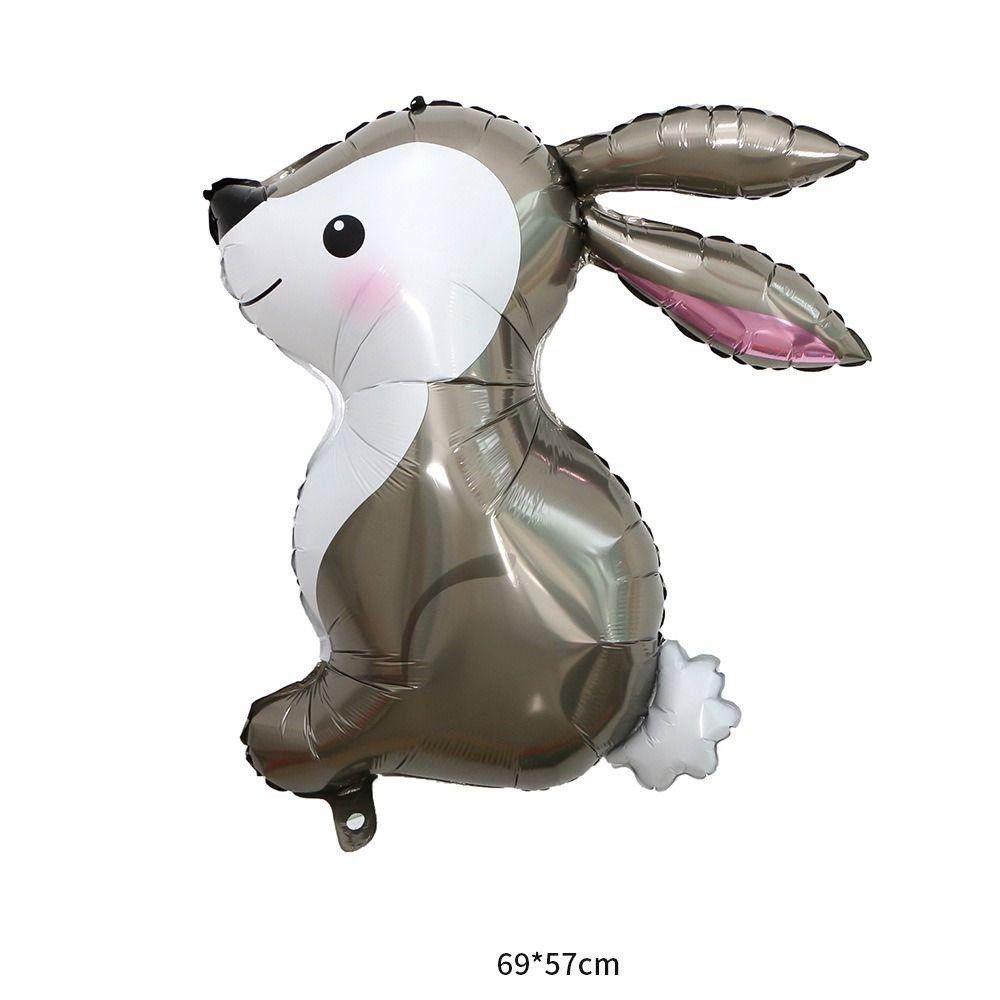 [Ready Stock] Cute Animal|Bunny Rabbit deflated aluminium balloon( per ...
