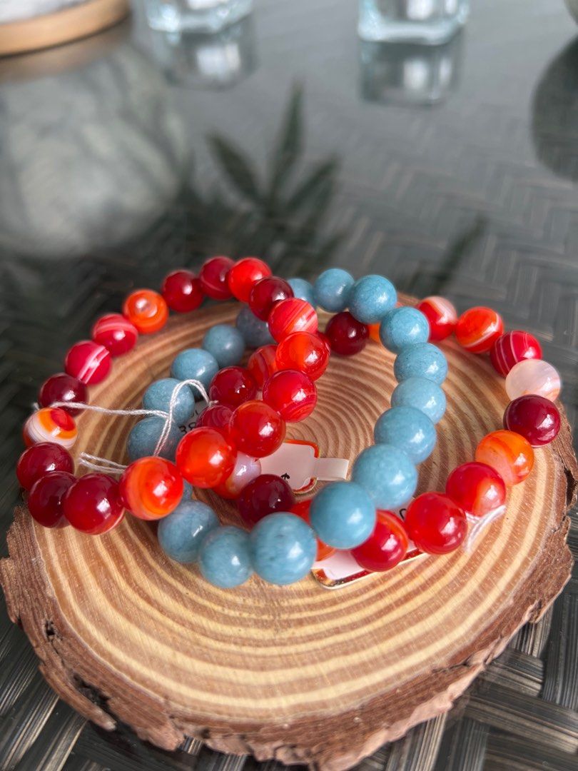 Agate best sale bead bracelet