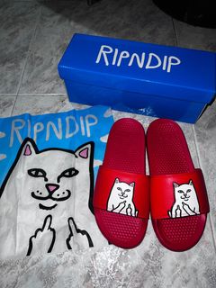 Red ripndip cheap slides