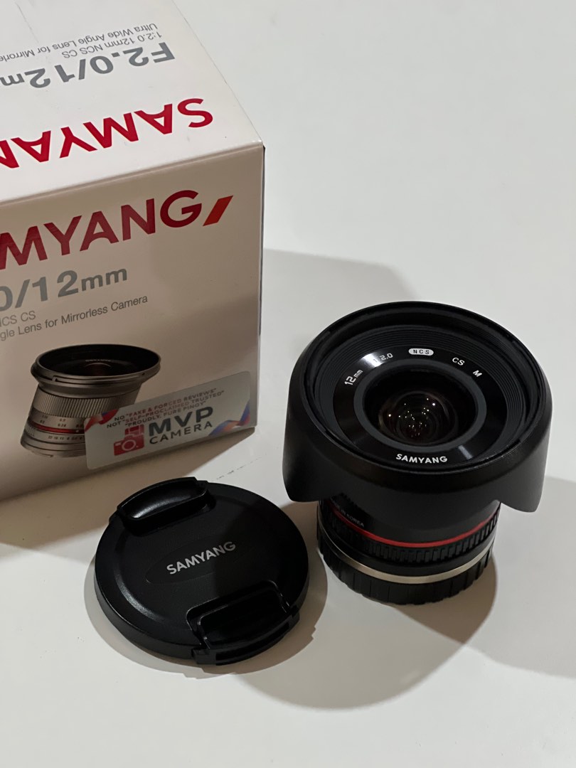 Objectif Samyang 12mm F2.0 Pour Canon M - Ultra Grand Angle, Compact, Parfait Pour Paysage Et Astro