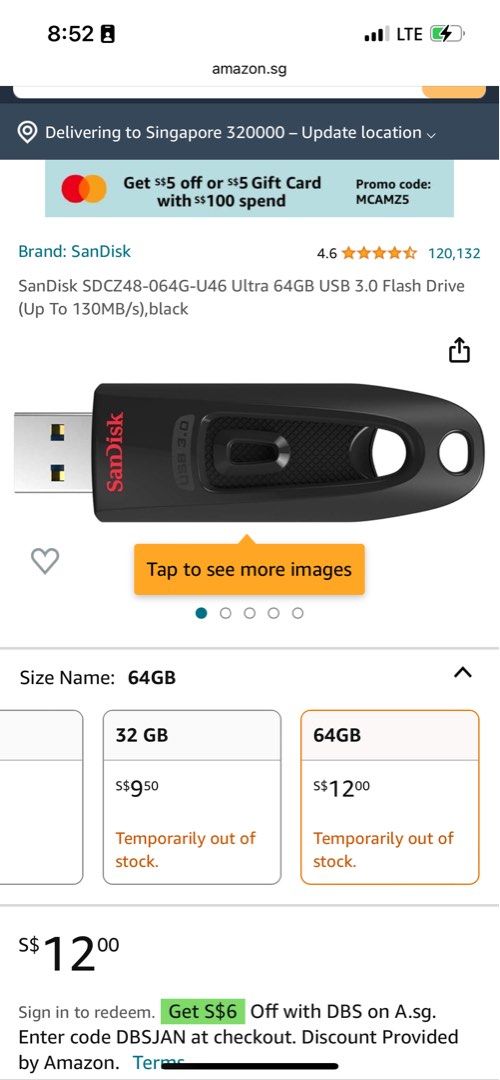 SanDisk 64GB (10 Pack) Cruzer Glide USB 3.0 Flash Drive