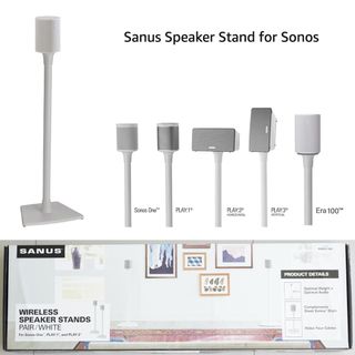 Sanus Wireless Speaker Stands for Sonos ERA 300™ (Black) - Pair, Perfect  Stand Setup for Easy and Secure Mounting of New Sonos Era 300™ Speakers 