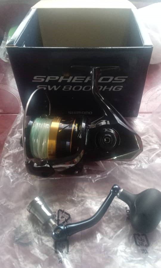Shimano Spheros SW 8000 Spinning Reel, Sports Equipment, Fishing