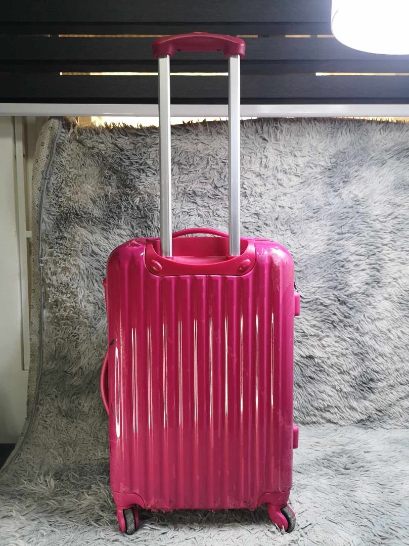 Siffler Hot Pink Hard Shell Spinner Wheeled Luggage, Hobbies & Toys