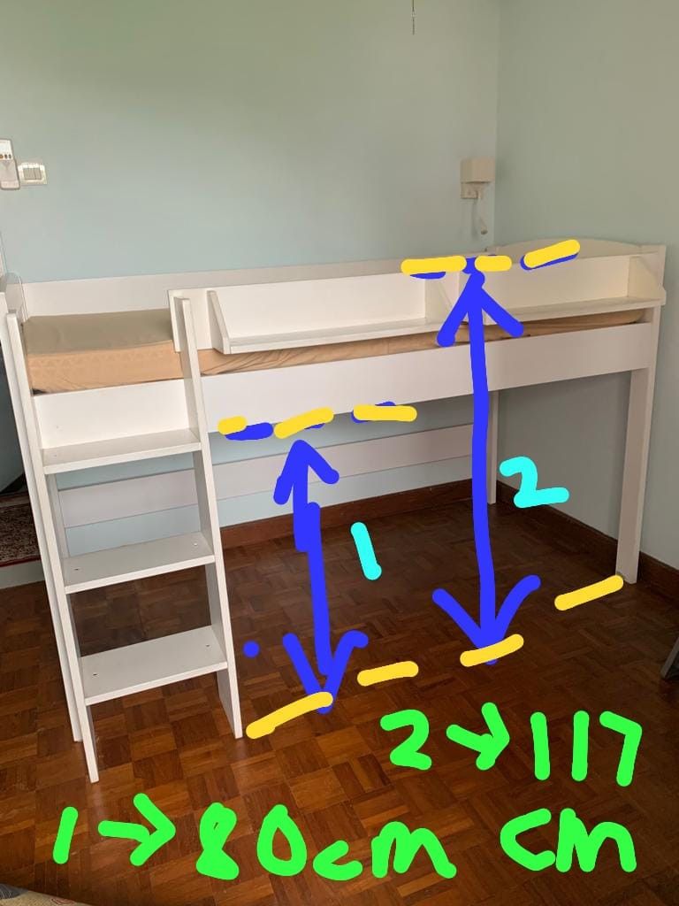 Loft bed deals frame for sale