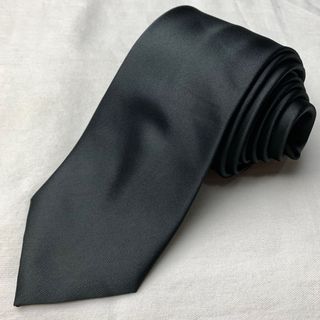 Angelo Rossi Solid Black Necktie
