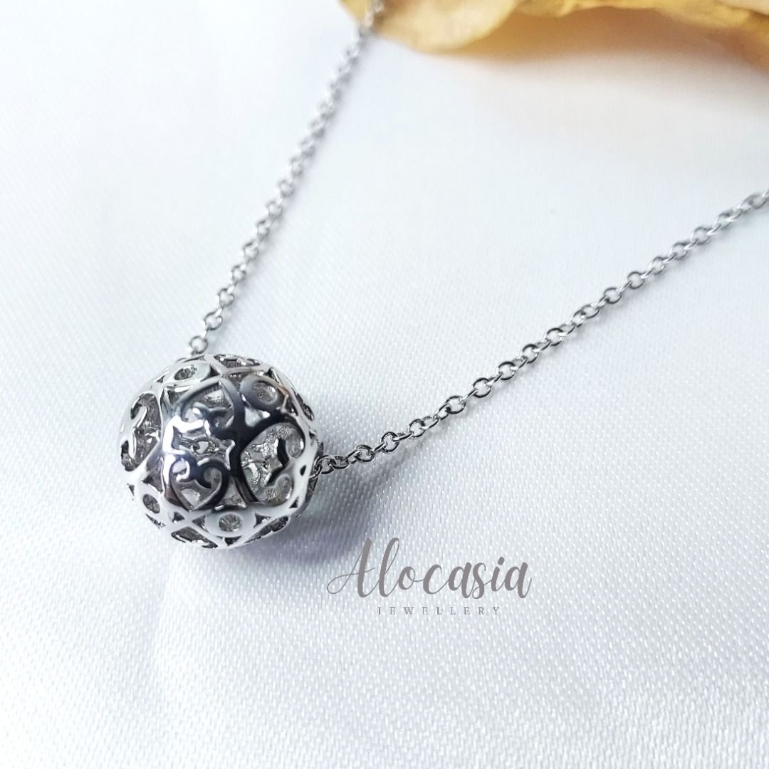 Rhodium plated shop brass necklace