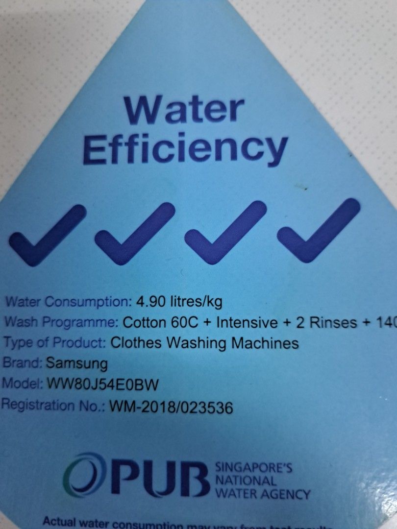 Ssmsung 8kg front load Washing Machine washer inverter 4ticks warranty