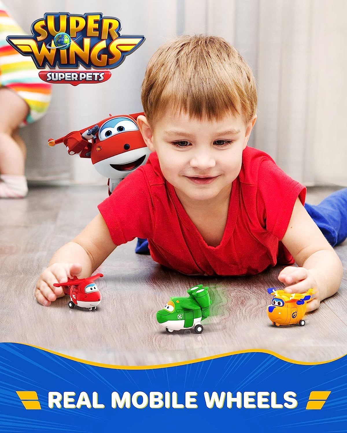 Super Wings US710640 Transform a Bots World Airport Crew